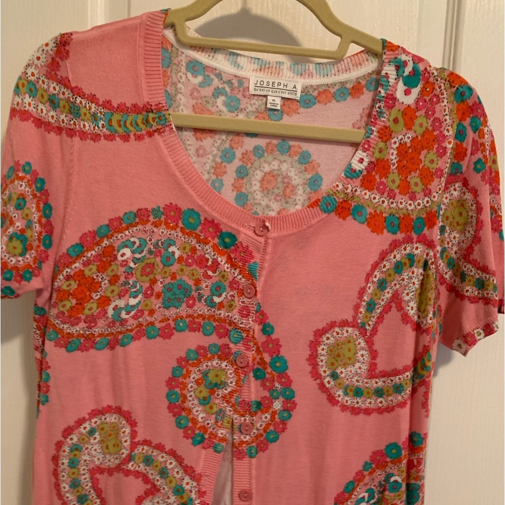 Short sleeve Joseph A.  button down cardigan